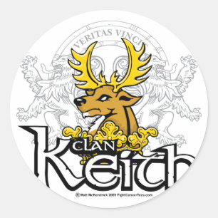 Clan Keith Classic Round Sticker