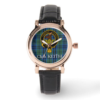 Clan Keith Crest & Ancient Tartan watch