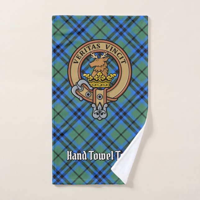 Clan Keith Crest sur Tartan (Serviette à main)
