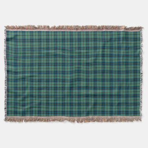 Clan Keith Light Green Ancient Scottish Tartan Throw Blanket