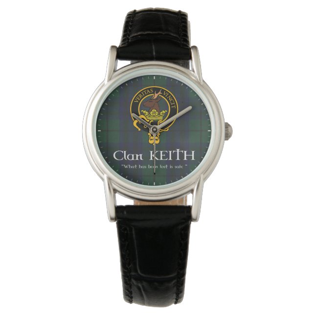 Clan Keith "lost" crest & tartan watch (Front)