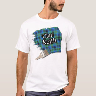 Clan Keith Scottish Tartan Paint Shirt