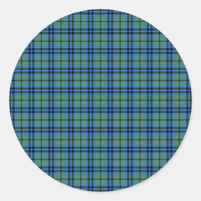 Clan Keith Tartan Classic Round Sticker (Front)
