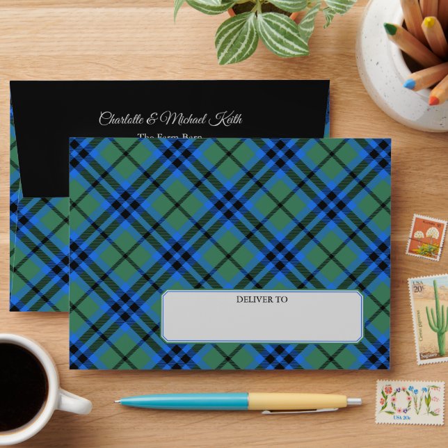 Clan Keith Tartan Envelope (Desk)
