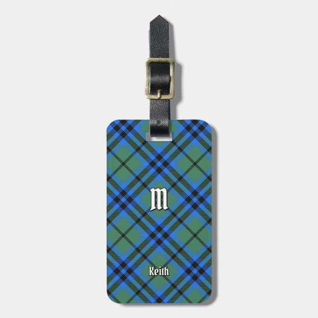 Clan Keith Tartan Luggage Tag (Front Vertical)