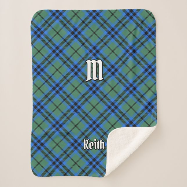 Clan Keith Tartan Sherpa Blanket (Front)