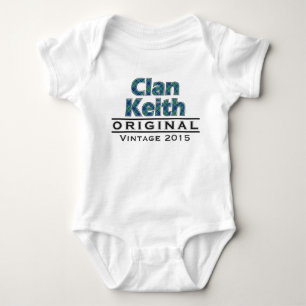 Clan Keith Vintage Customize Your Birthyear Baby Bodysuit