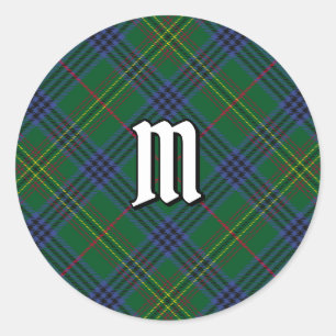 Clan Kennedy Tartan Classic Round Sticker