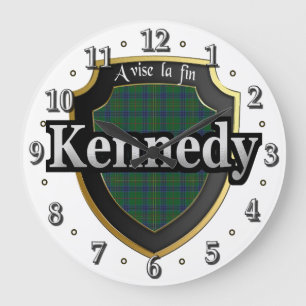 Clan Kennedy Tartan Scottish Dream Clock