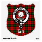 Clan Kerr Crest et Tartan Wall Decal