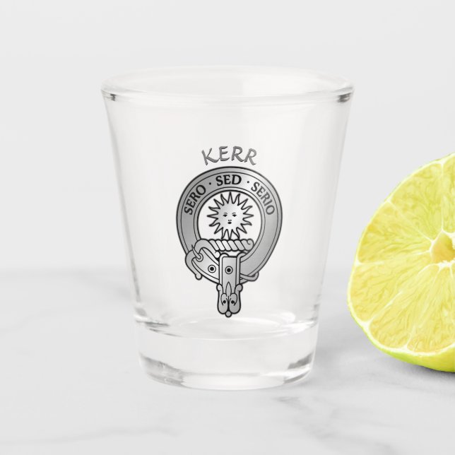 Clan Kerr Crest Shot Glass (Front)
