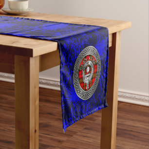 Clan Kerr Crest & Tartan Knot Short Table Runner