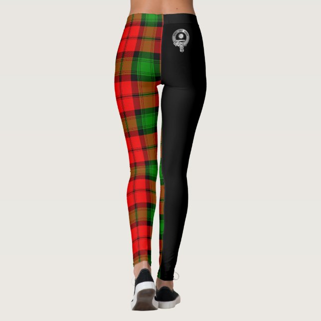 Clan Kerr Crest & Tartan Leggings (Back)
