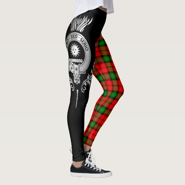 Clan Kerr Crest & Tartan Leggings (Right)