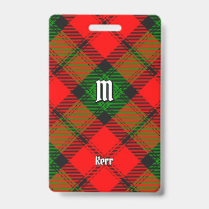 Clan Kerr Tartan Badge