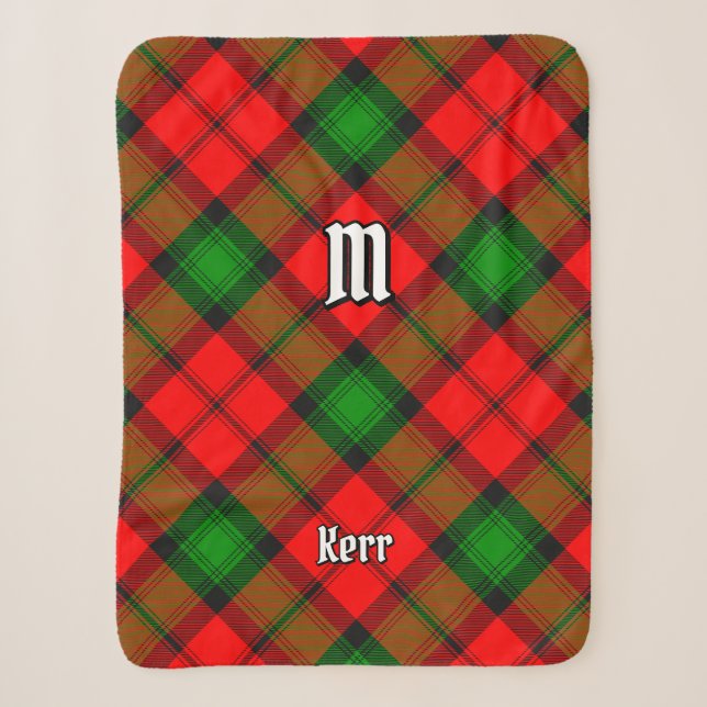 Clan Kerr Tartan Sherpa Blanket (Front)