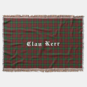 Clan Kerr Tartan Throw Blanket