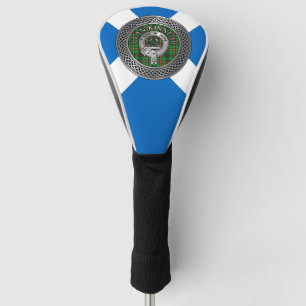 Clan Kinnear Crest & Tartan Knot Golf Head Cover