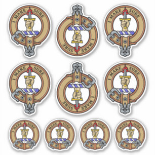 Clan Kirkpatrick Crest Sticker Set