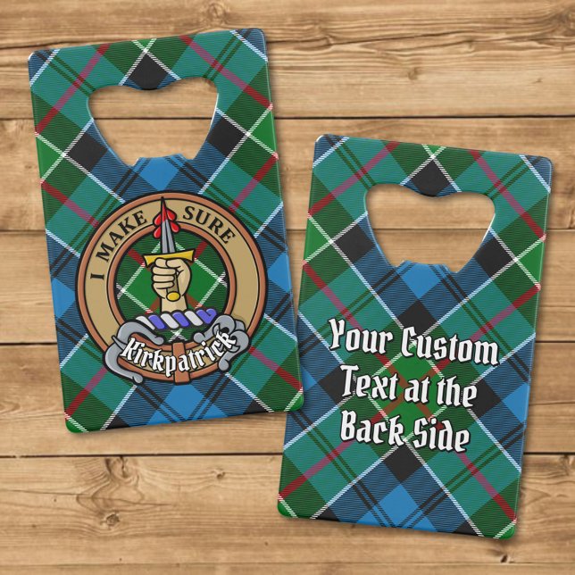 Clan Kirkpatrick Crest sur Tartan (Créateur téléchargé)