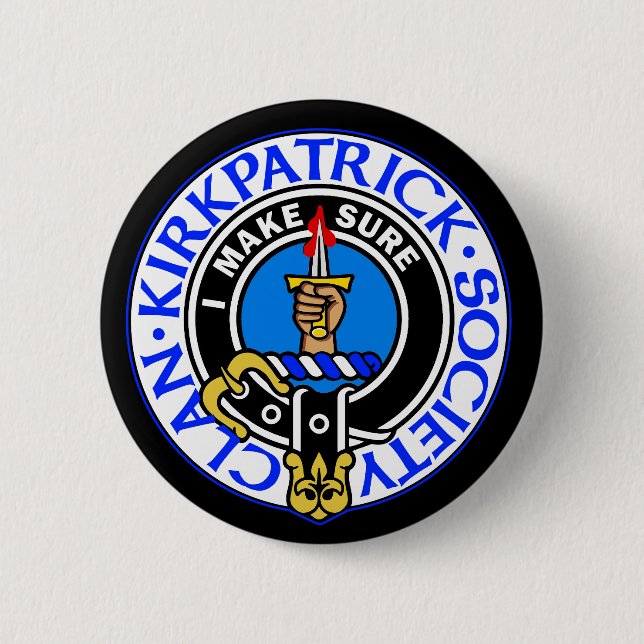 Clan Kirkpatrick Society badge 2 Inch Round Button (Front)
