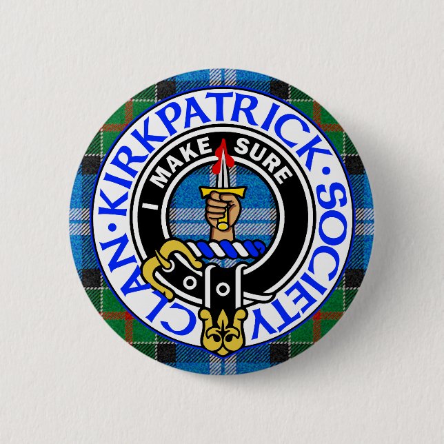 Clan Kirkpatrick Society tartan badge  (Devant)