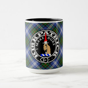 Clan Kirkpatrick Society tartan mug