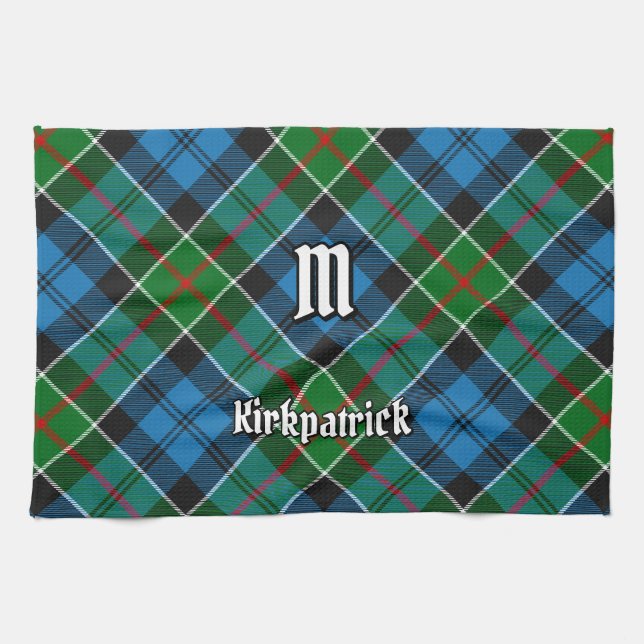Clan Kirkpatrick Tartan Kitchen Towel (Horizontal)