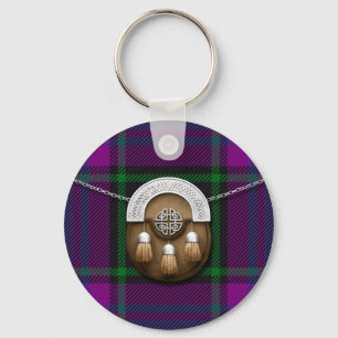 Clan Laird Tartan And Sporran Keychain