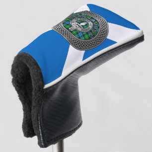 Clan Lamont Crest & Tartan Knot Golf Head Cover