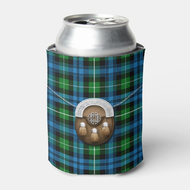 Clan Lamont Tartan And Sporran Can Cooler (Can Front)