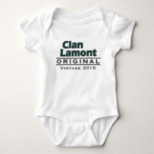 Clan Lamont Vintage Customize Your Birthyear Baby Bodysuit