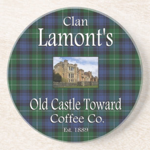 Clan Lamont's Old Castle Toward Coffee Co. Coaster
