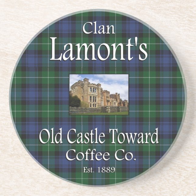 Clan Lamont's Old Castle Toward Coffee Co. Coaster (Front)