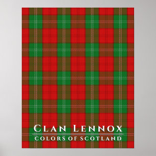 Clan Lennox Colors of Scotland 2 Tartan Plaid Poster