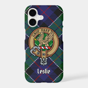 Clan Leslie Crest sur la chasse Tartan
