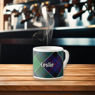 Clan Leslie Hunting Tartan Espresso Cup