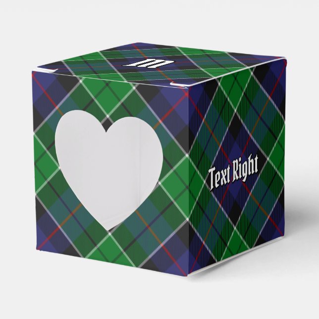 Clan Leslie Hunting Tartan Favor Box (Front Side)