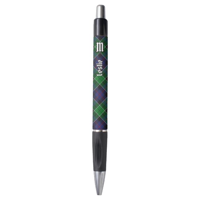 Clan Leslie Hunting Tartan Pen (Front Vertical)