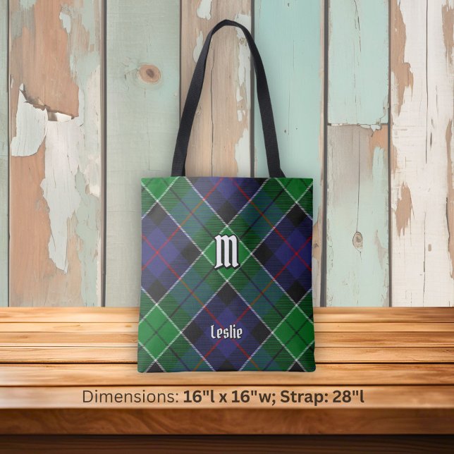 Clan Leslie Hunting Tartan Tote Bag (Creator Uploaded)