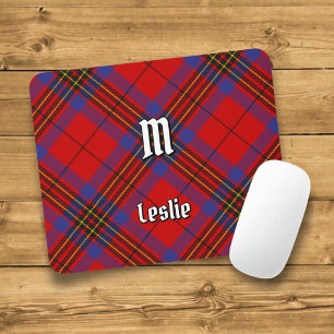 Clan Leslie Red Tartan Mouse Pad
