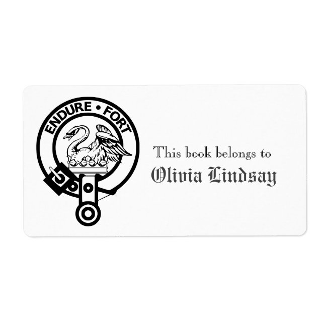 Clan Lindsay Crest Boite personnalisée (Devant)