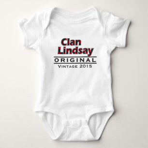 Clan Lindsay Vintage Customize Your Birthyear Baby Bodysuit