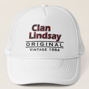 Clan Lindsay Vintage Customize Your Birthyear Trucker Hat