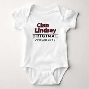 Clan Lindsey Vintage Customize Your Birthyear Baby Bodysuit