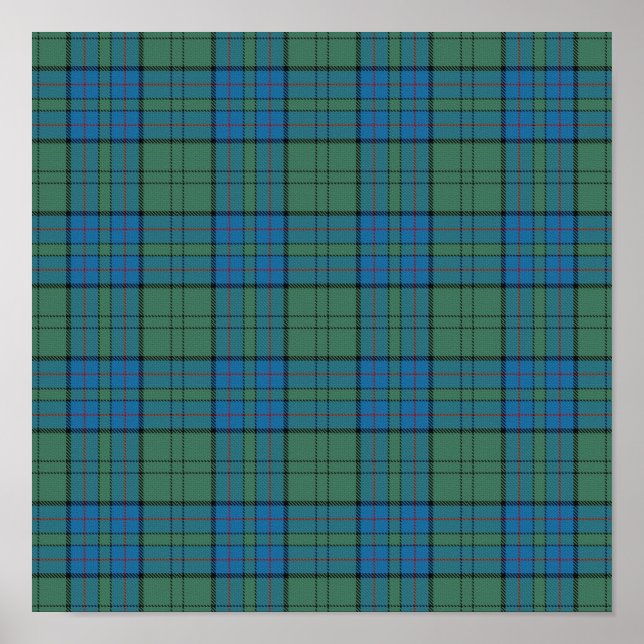 Clan Lockhart Tartan - Digital Download Poster (Front)