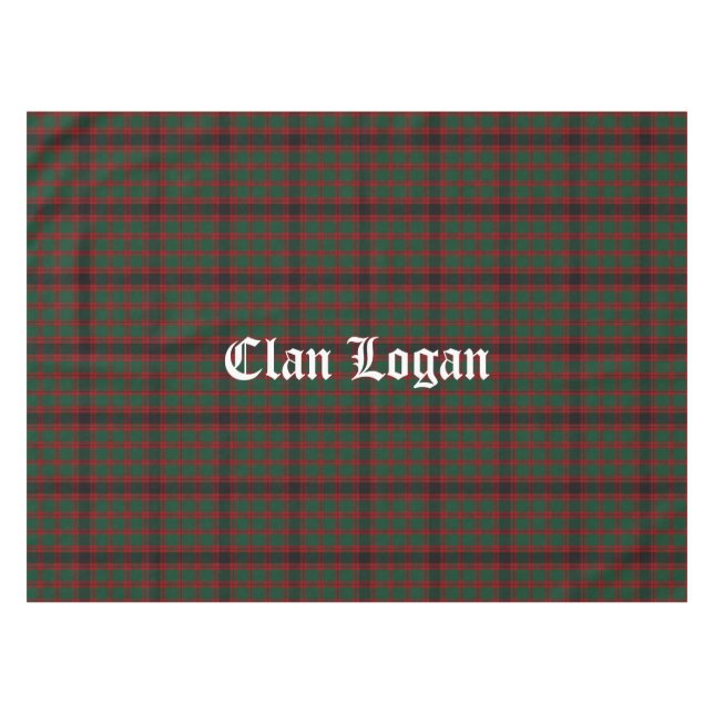 Clan Logan Tartan Nappe (Devant (Horizontal))