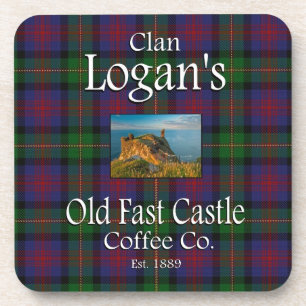 Clan Logan's Old Fast Castle Coffee Co. Coaster