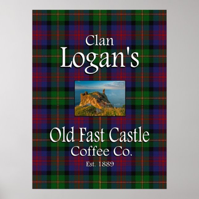 Clan Logan's Old Fast Castle Coffee Co. Poster (Front)
