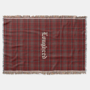 Clan Lougheed Tartan Plaid Custom Throw Blanket